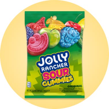 JOLLY RANCHER Gummies Sour Original Flavors, 6.5 oz bag